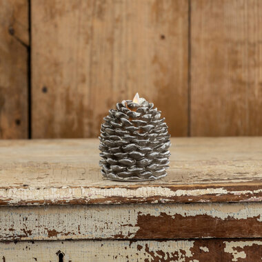 Ragon House 6" MOVING FLAME  PINECONE CANDLE   NY213022