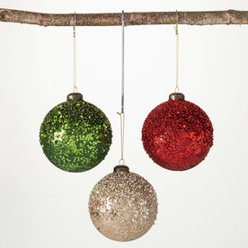 Sullivans GLITTER BALL ORNAMENT (1)     OR10623