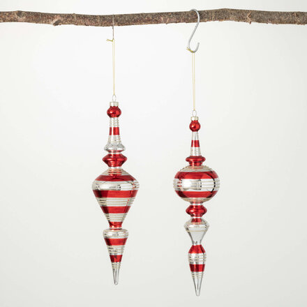 Sullivans RED FINIAL ORNAMENT   OR10736