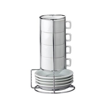 Harold Import Company Kitchen Stackable Espresso Mug Set   NT313