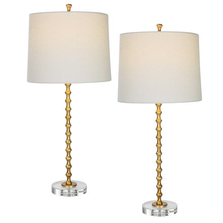 Uttermost Gold Leaf Finish TABLE LAMP    W26101-1