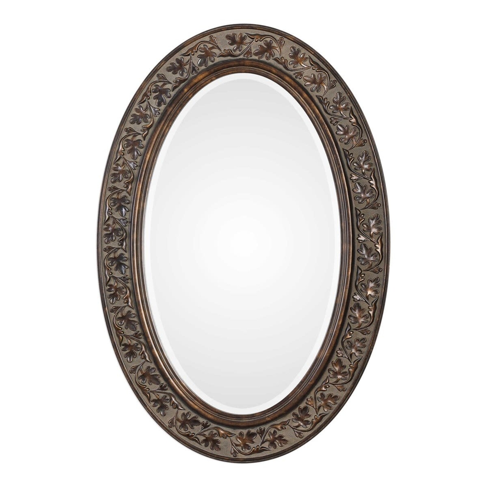 Uttermost Oval Flowing Leaf Design Mirror   #W00430 loading=