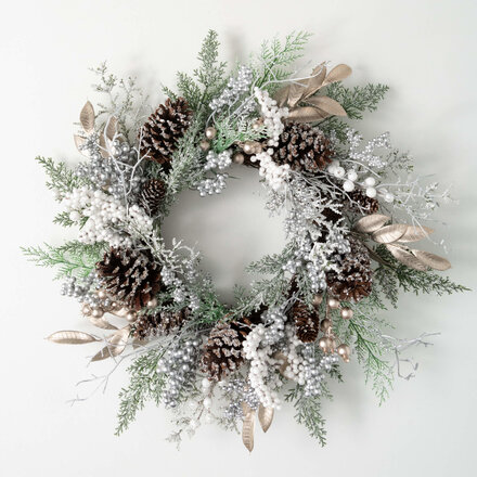 Sullivans 24" FROSTED BERRY WREATH  WR948