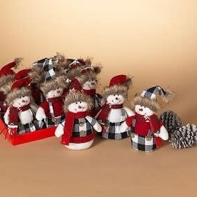 Gerson 11" Plush Holiday Snowman Figurine  2550650