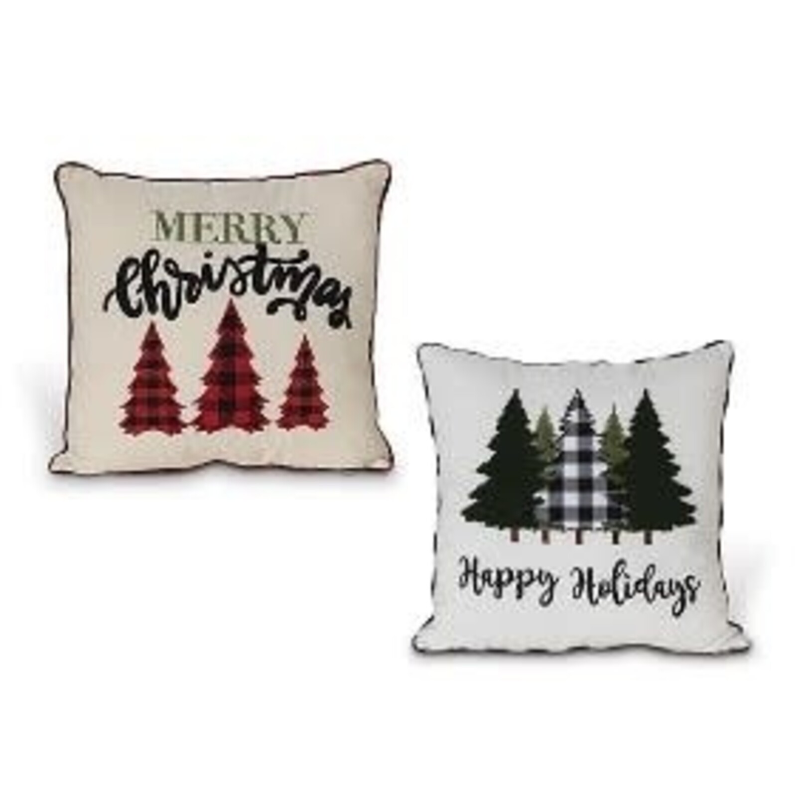Gerson 16" Fabric Holiday Design PIllow     2595170 loading=