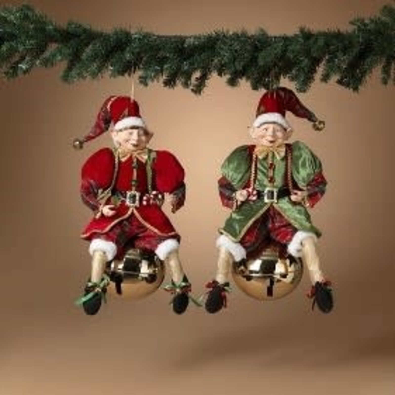 Gerson Fabric Holiday Hanging  Elf 24"  2696520 loading=