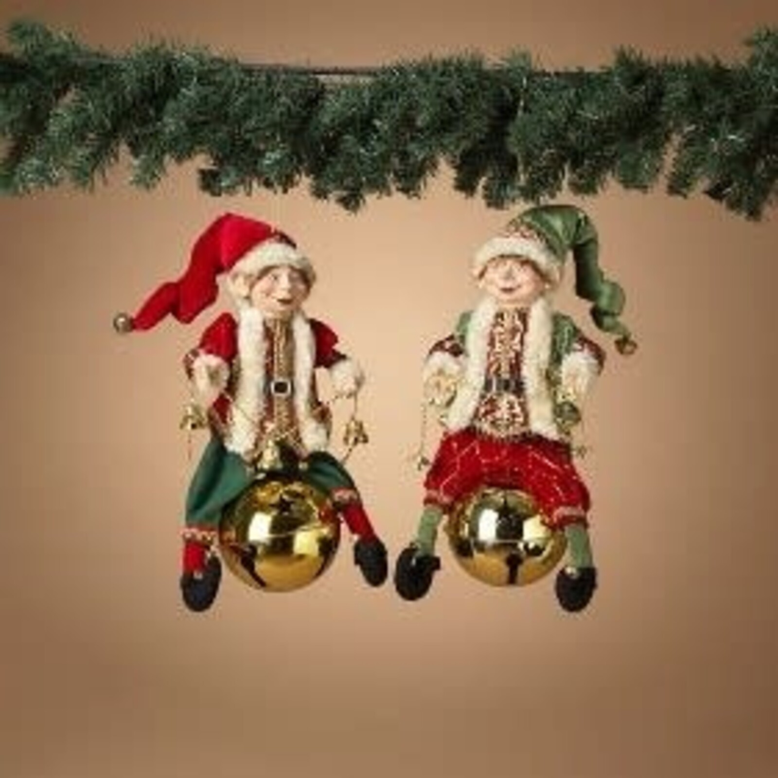 Gerson Fabric Holiday Elf on Jingle Bell  2695570 loading=