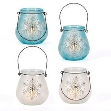 Gerson Glass Holiday Snowflake 2700940