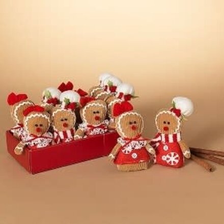 Gerson Plush Gingerbread Ornament  2551250