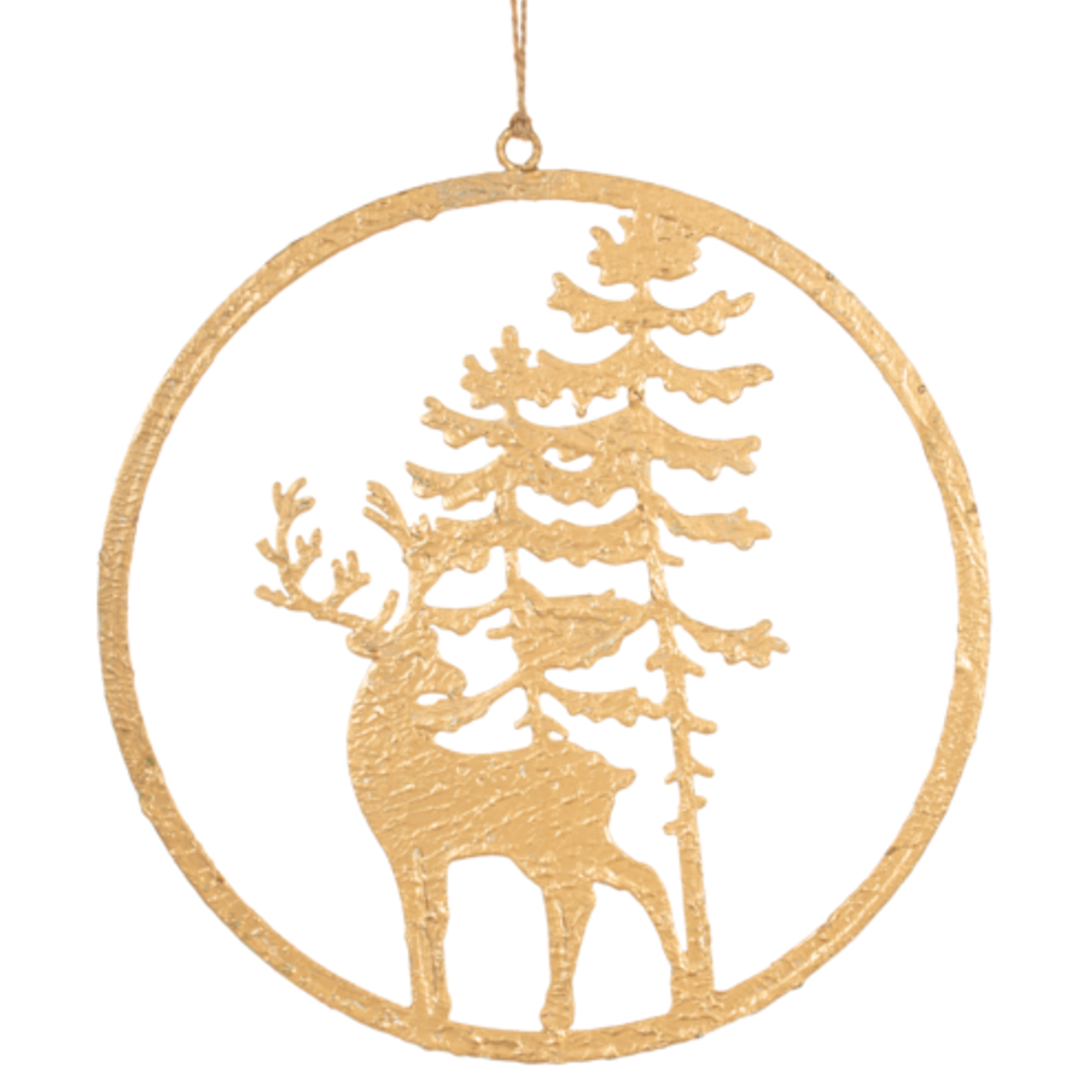 Ganz Cut-out Woodland Stag Disk Ornament  MX187792 loading=