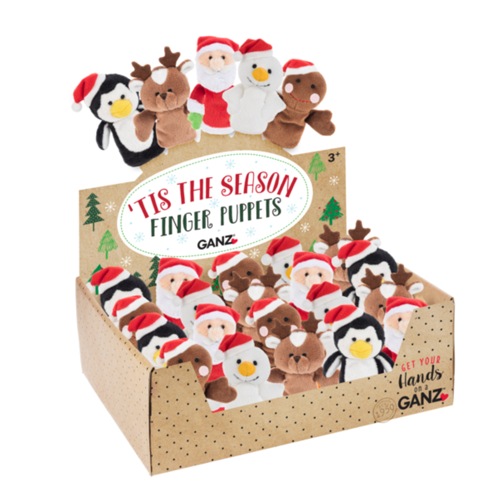 Ganz Tis the Season Finger Puppet (1)  HX11864 loading=