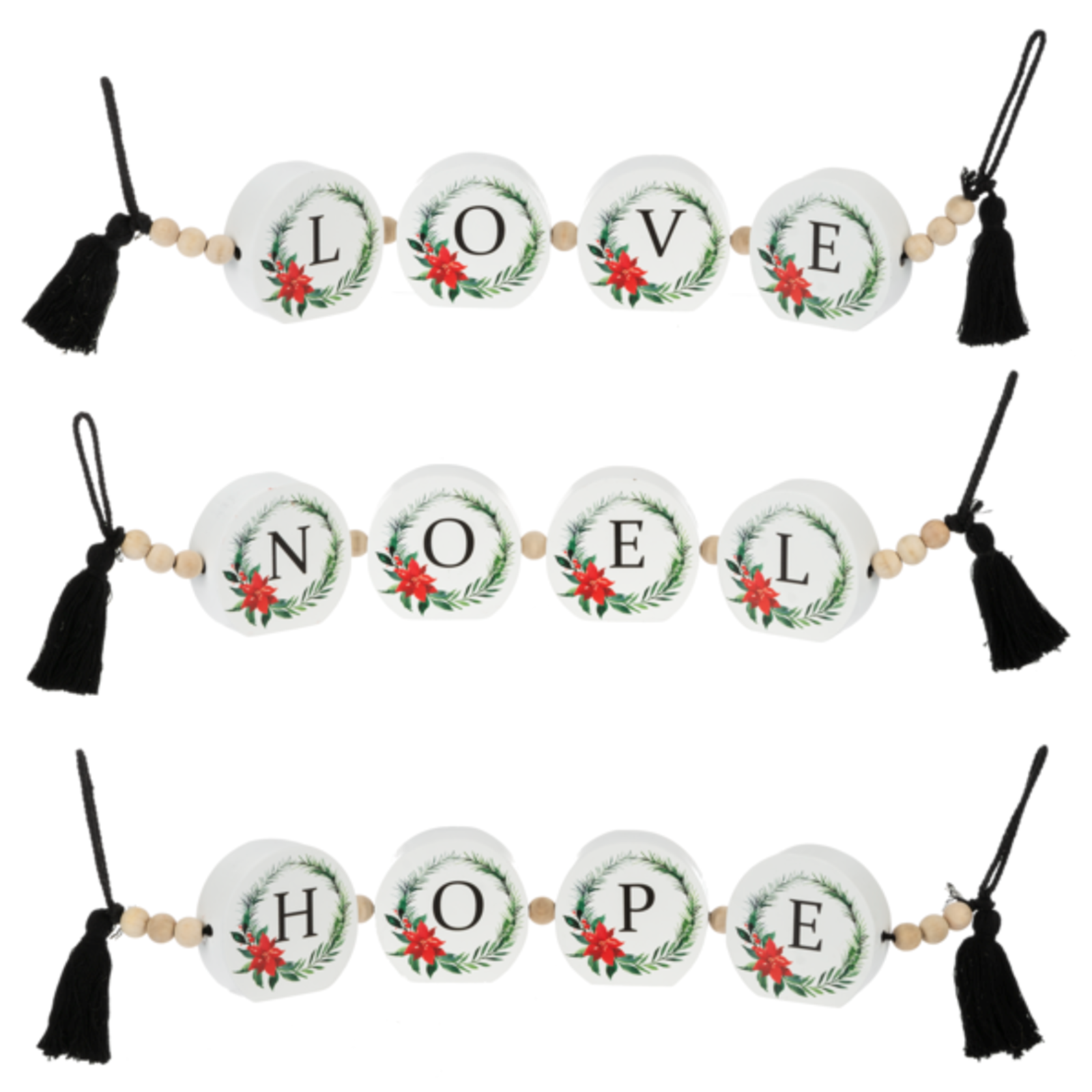 Ganz Noel, Love, Hope" Poinsettia Sitabout    CX182740 loading=