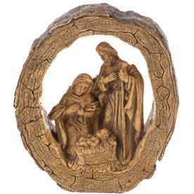 Ganz Log Nativity Figurine - Sm.    EX24901