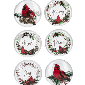 Ganz Cardinal in Wreath Magnet   CX178900