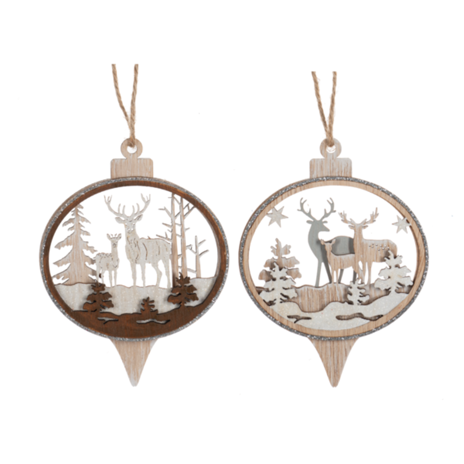 Ganz Cut-Out Deer Finial Ornament  MX188166 loading=