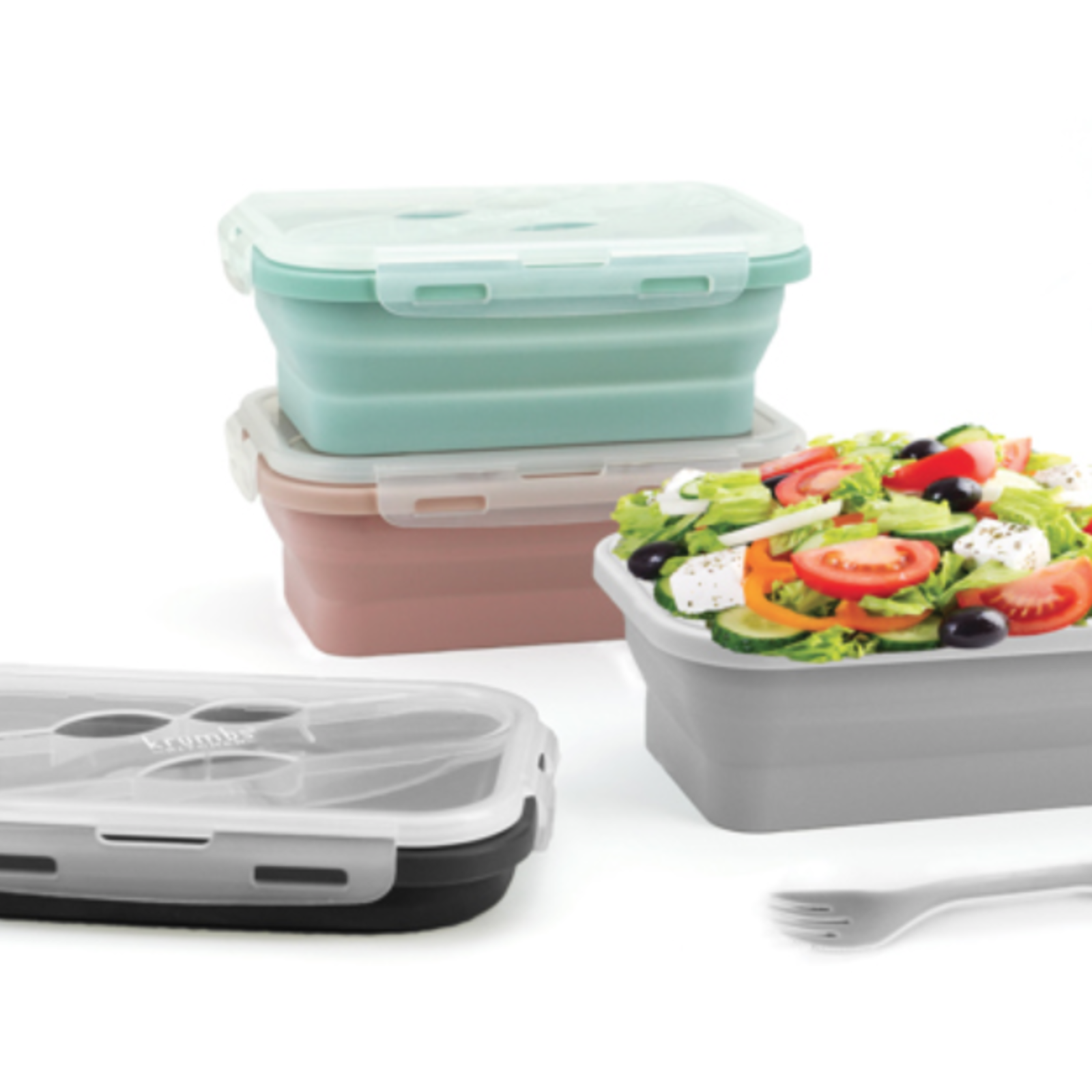 DM Merchandising Mint Krumbs Kitchen  Silicone Lunch Container loading=