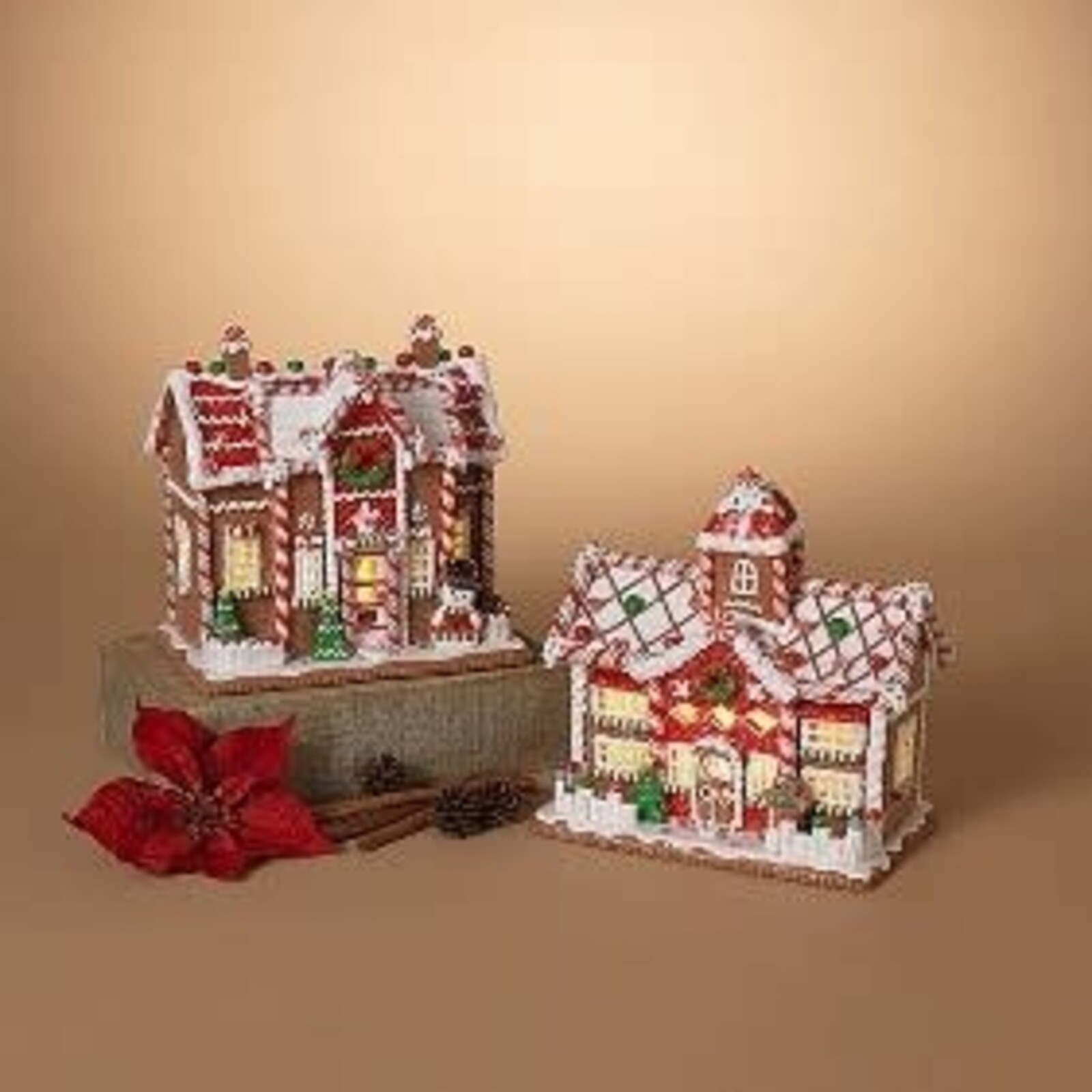 Gerson 9.5"  Lighted Clay Dough House    2659490 loading=