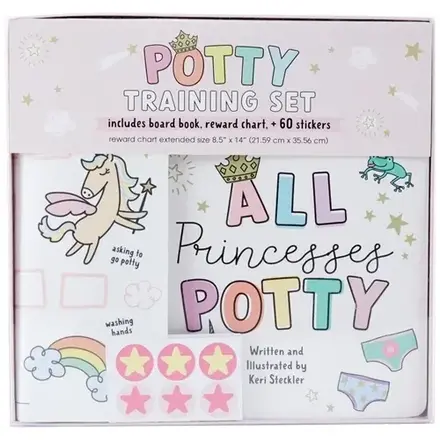 C R GIbson POTTY PRINCESS BOARD BOOK SET    BTBB-24937