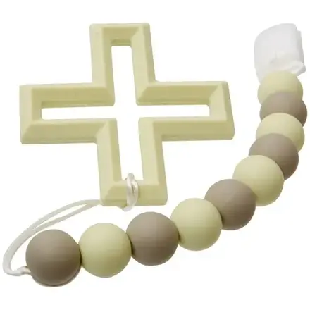 C R GIbson CROSS SILICONE TEETHER       BTEE-24017