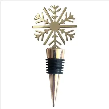Mary Square Wine Stopper Snowflake   39871