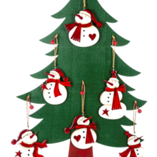 Ganz Snowman w/Heart Ornament  MX184944