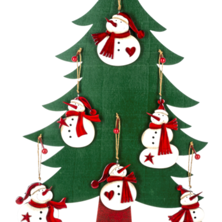Ganz Snowman w/Heart Ornament  MX184944
