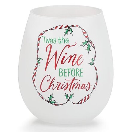 Burton + Burton STEMLESS WINE GLASS TWAS THE WINE BEFORE   9747381