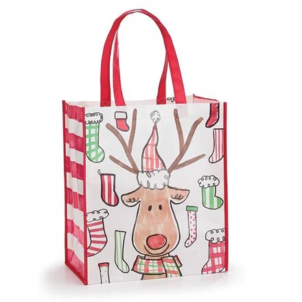 Burton + Burton TOTE WITH SNOWMAN AND REINDEER  304541