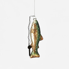 One Hundred 80 Degrees Fish On The Line Ornament    NT0812
