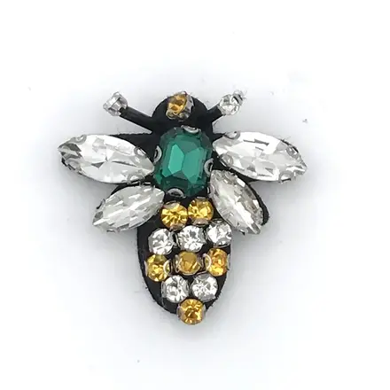 Queen Bee Pin in Green  QBPG