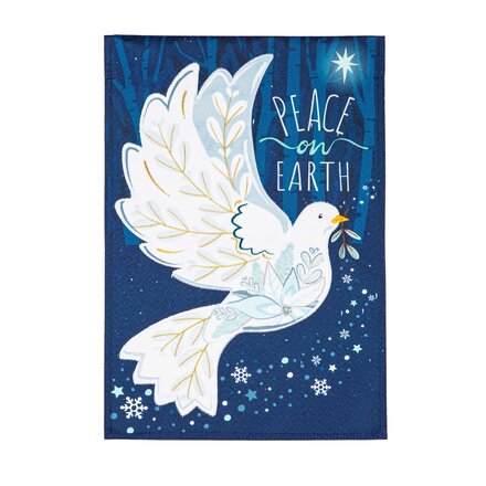 Evergreen Enterprises Garden Flag--Peace on Earth Dove  14L11246