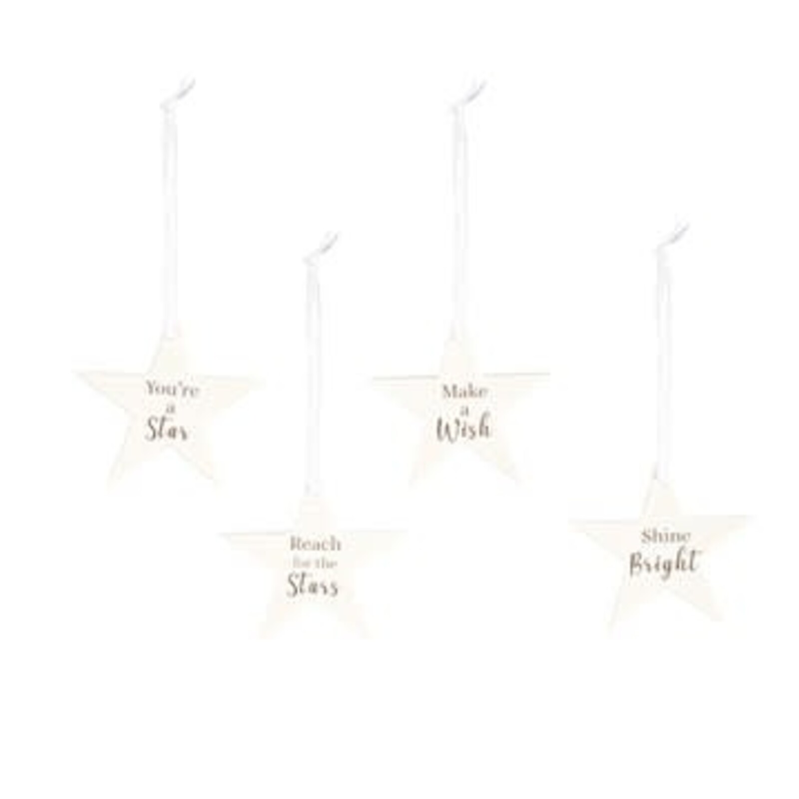 Evergreen Enterprises 2.5" Ceramic Star Shaped Ornament  3OTC042 loading=