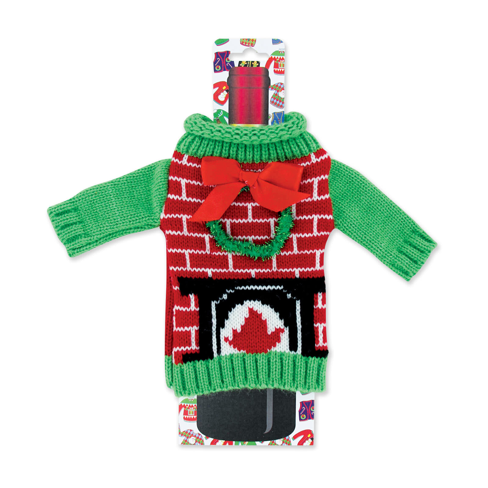 Uncle Bob's Ugly Sweater WINE Bottle Sweaters  X-SWEAT loading=