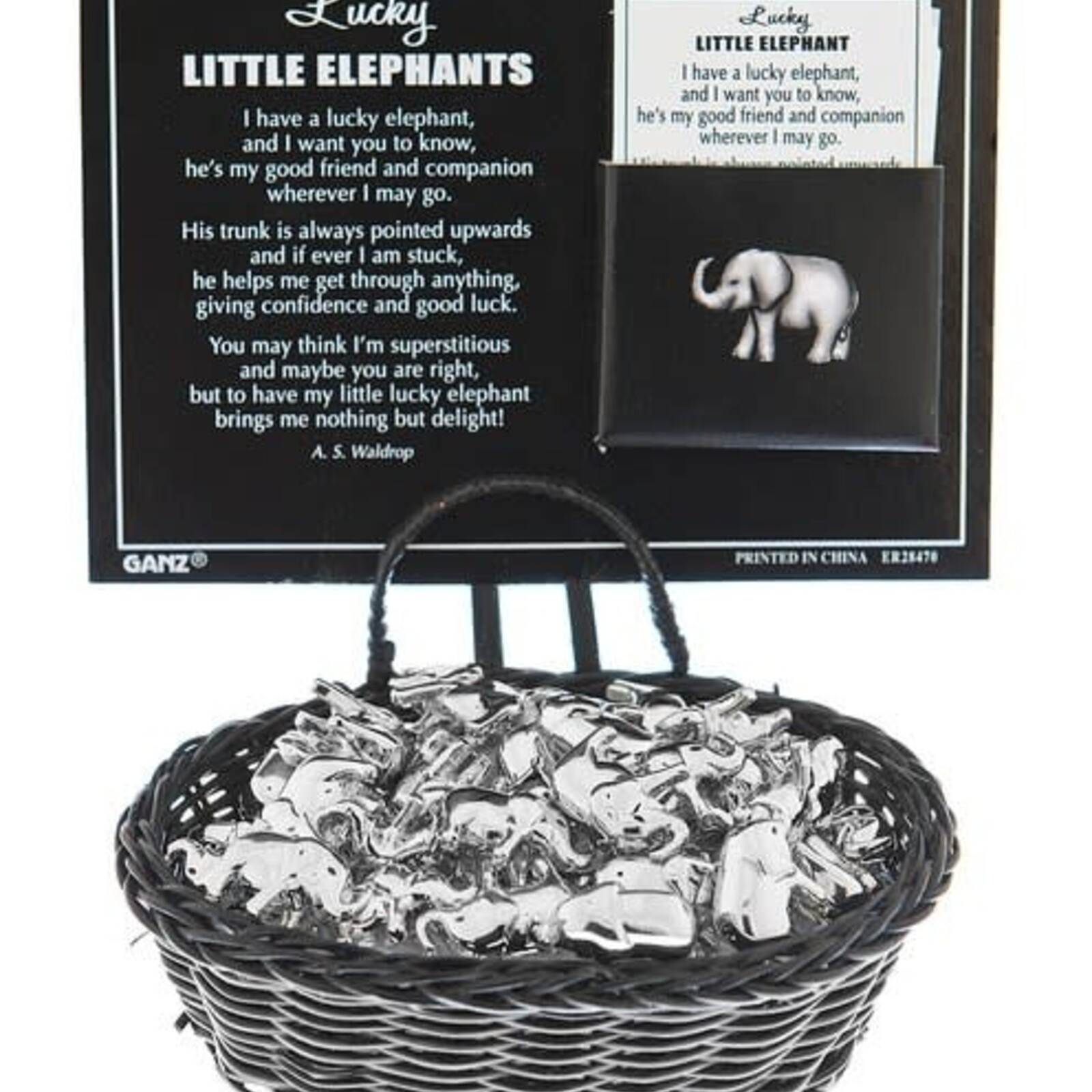 Ganz Lucky Little Elephant Charm  ER28470 loading=