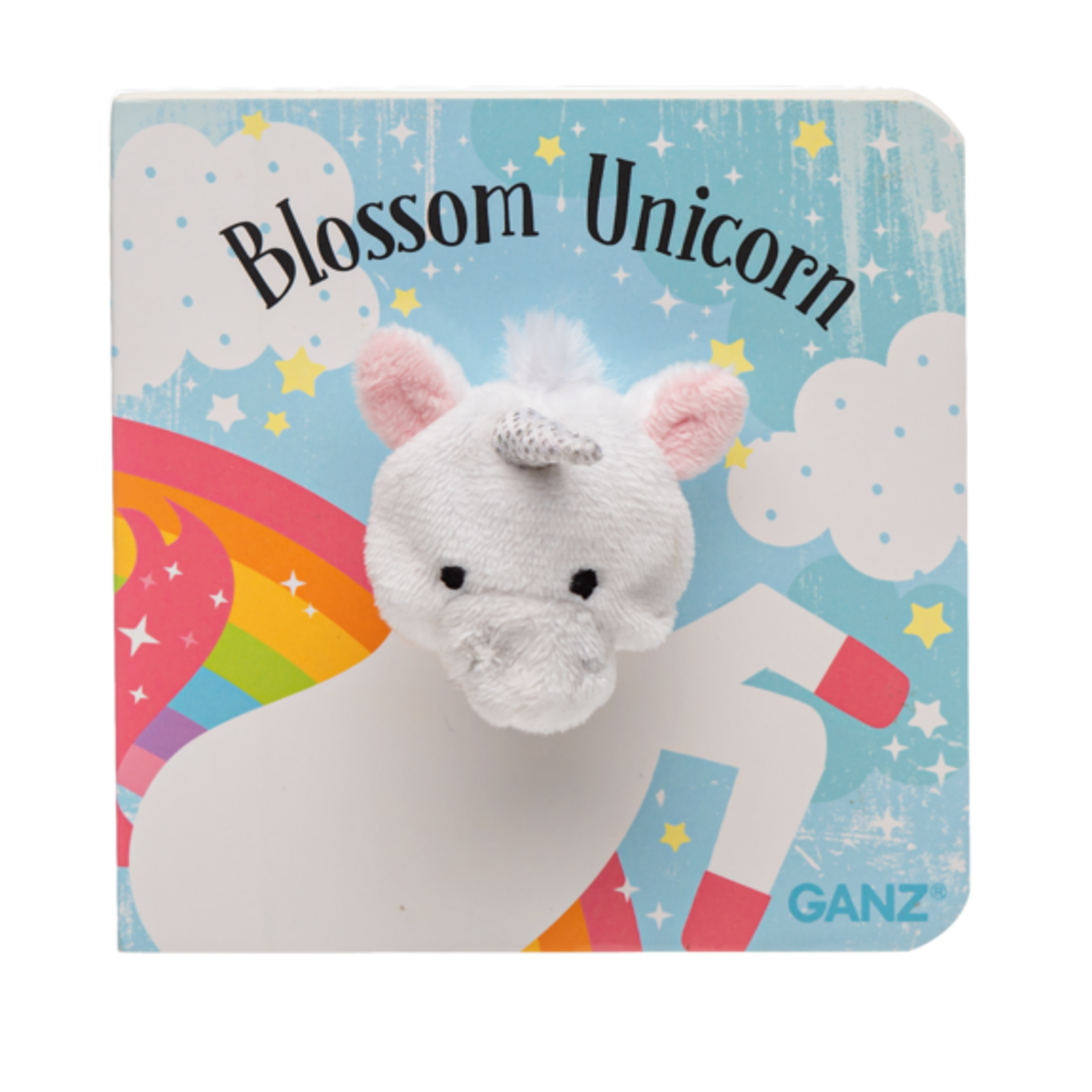 Ganz Blossom Unicorn Finger Puppet Book loading=