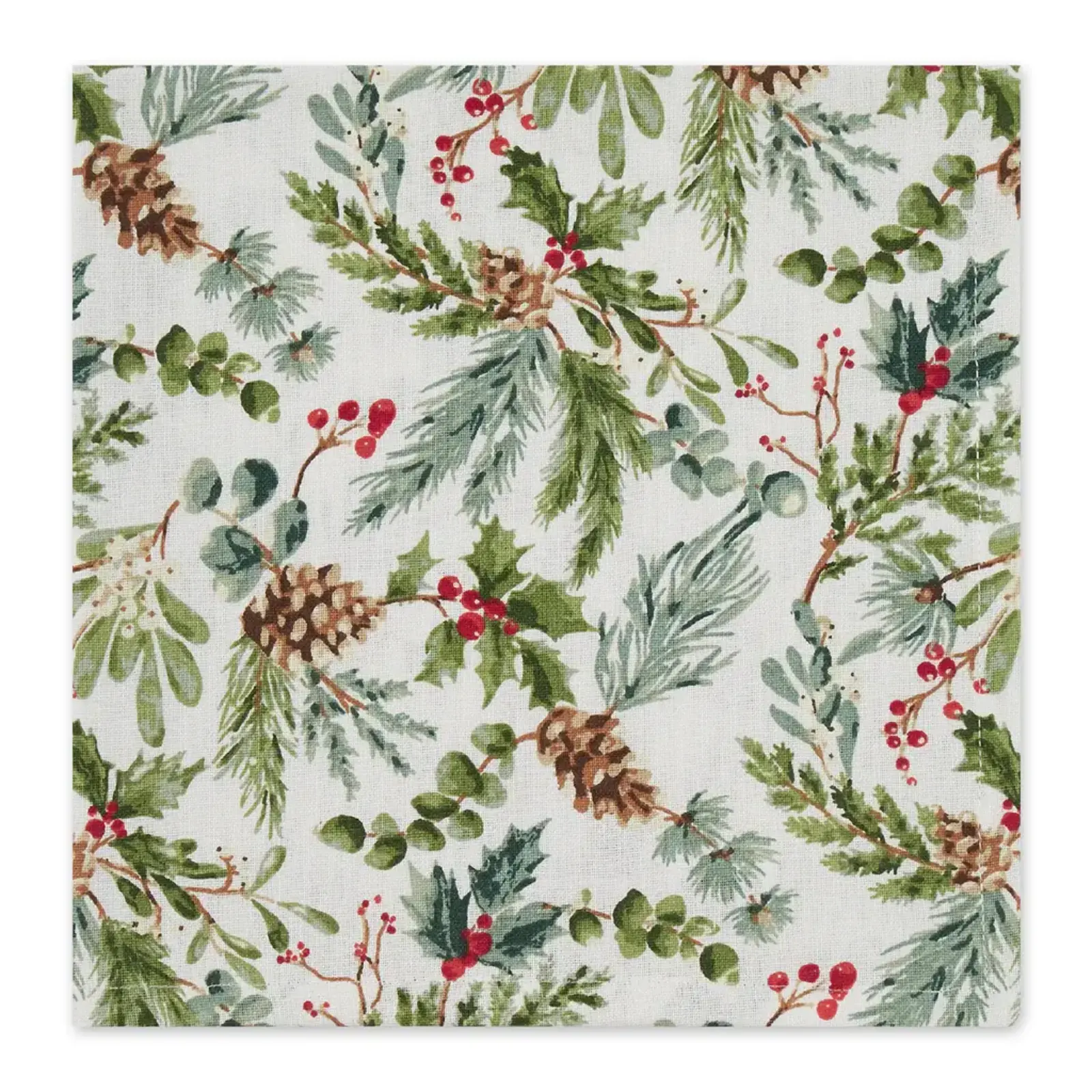 Design Imports DII Holiday Sprigs Printed Napkin 754839 loading=