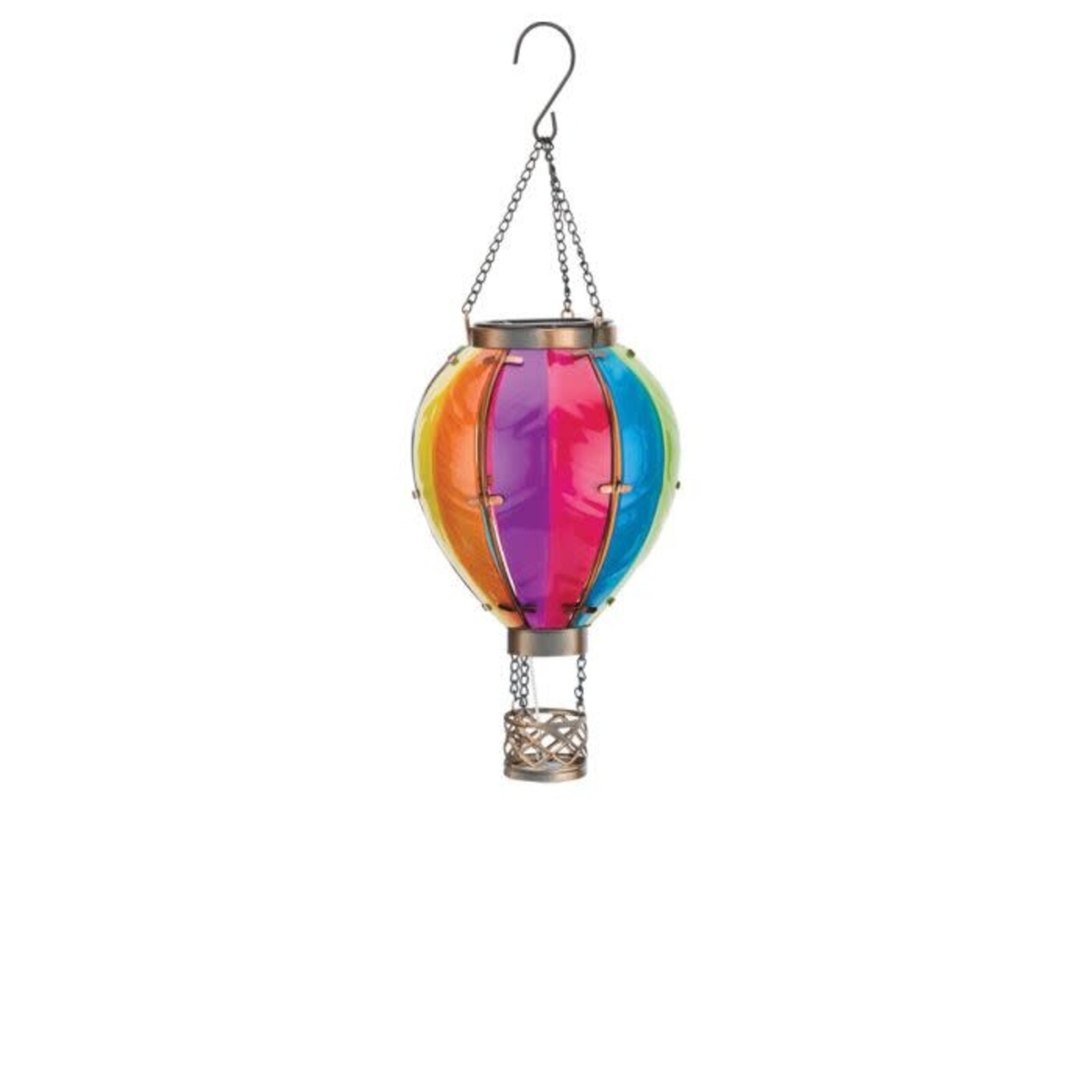 Regal Art & Gift Hot Air Balloon Solar Lantern SM - Rainbow  12768 loading=
