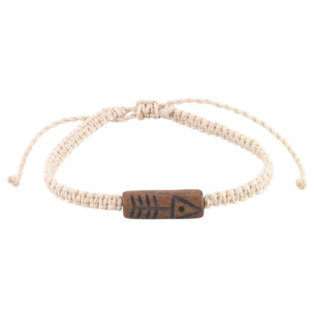 VivaLife Bone Fish Macrame Bracelet  0220114