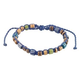 VivaLife Coco & Striped Glass Bead Bracelet   0203387