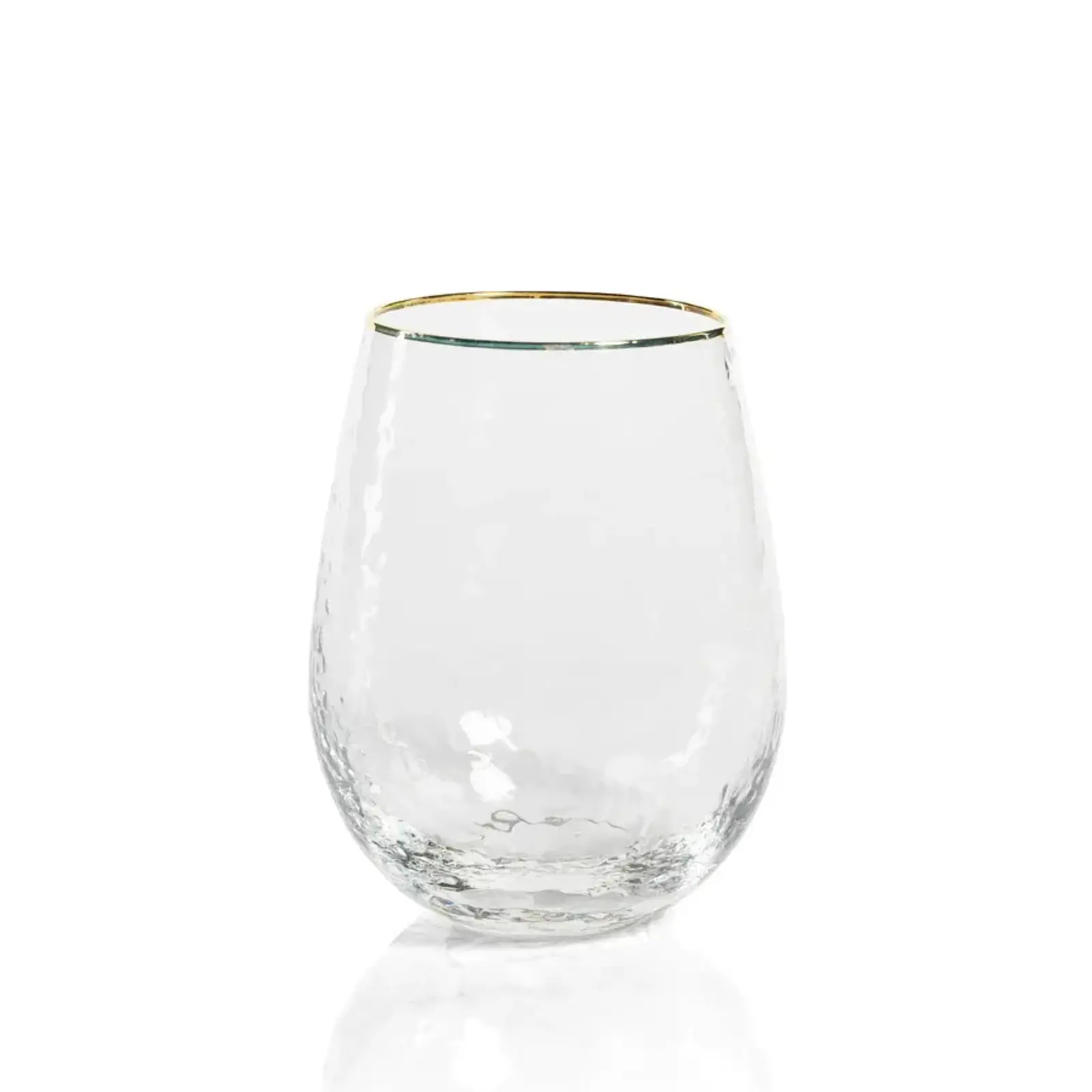 Zodax Negroni Hammered Stemless All-Purpose Glass  CH-6214 loading=