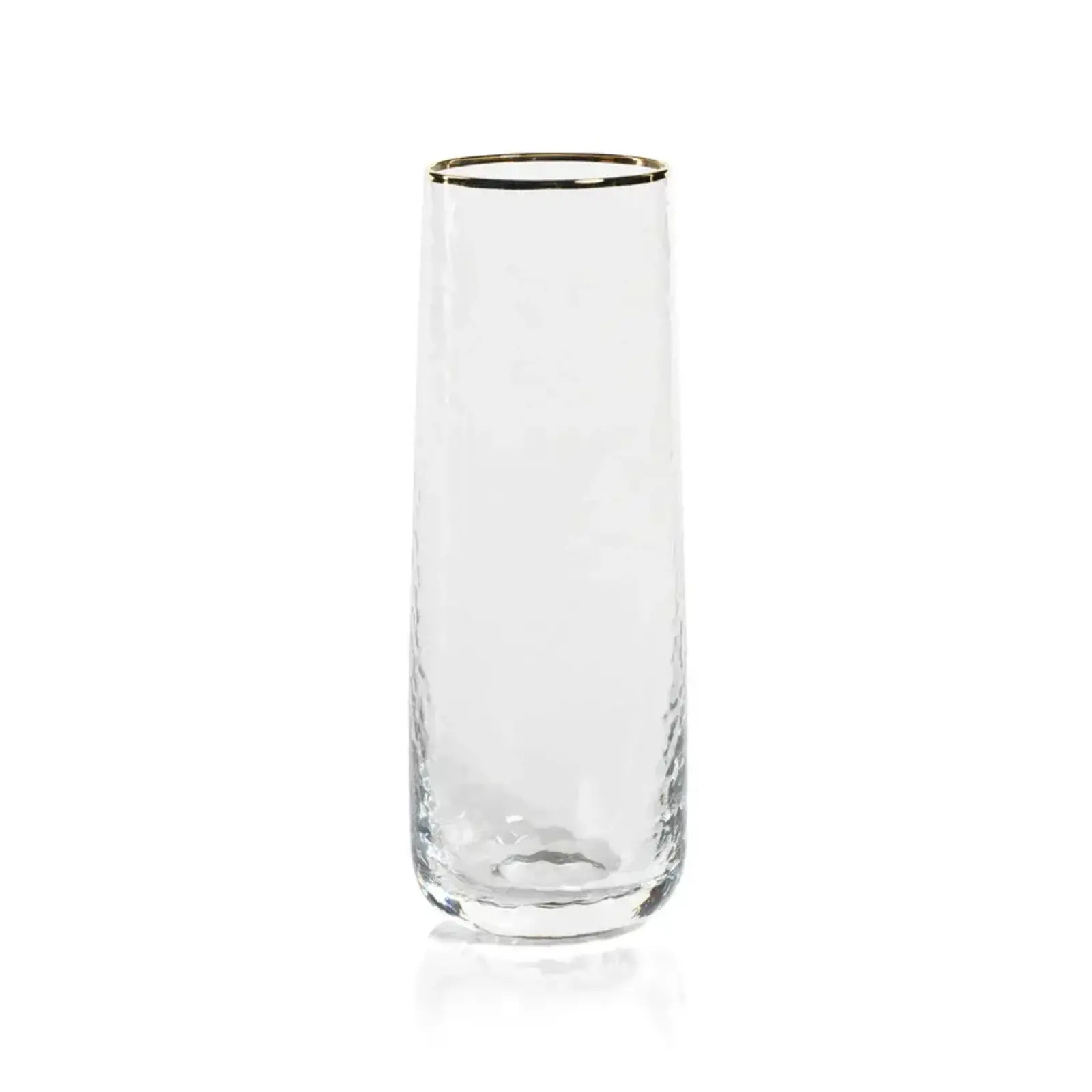Zodax Negroni Hammered Stemless Flute  CH-6215 loading=
