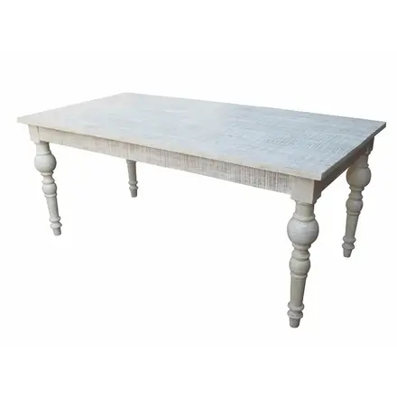 Forty West RECTANGLE TABLE-WASHED WHITE  80003-W