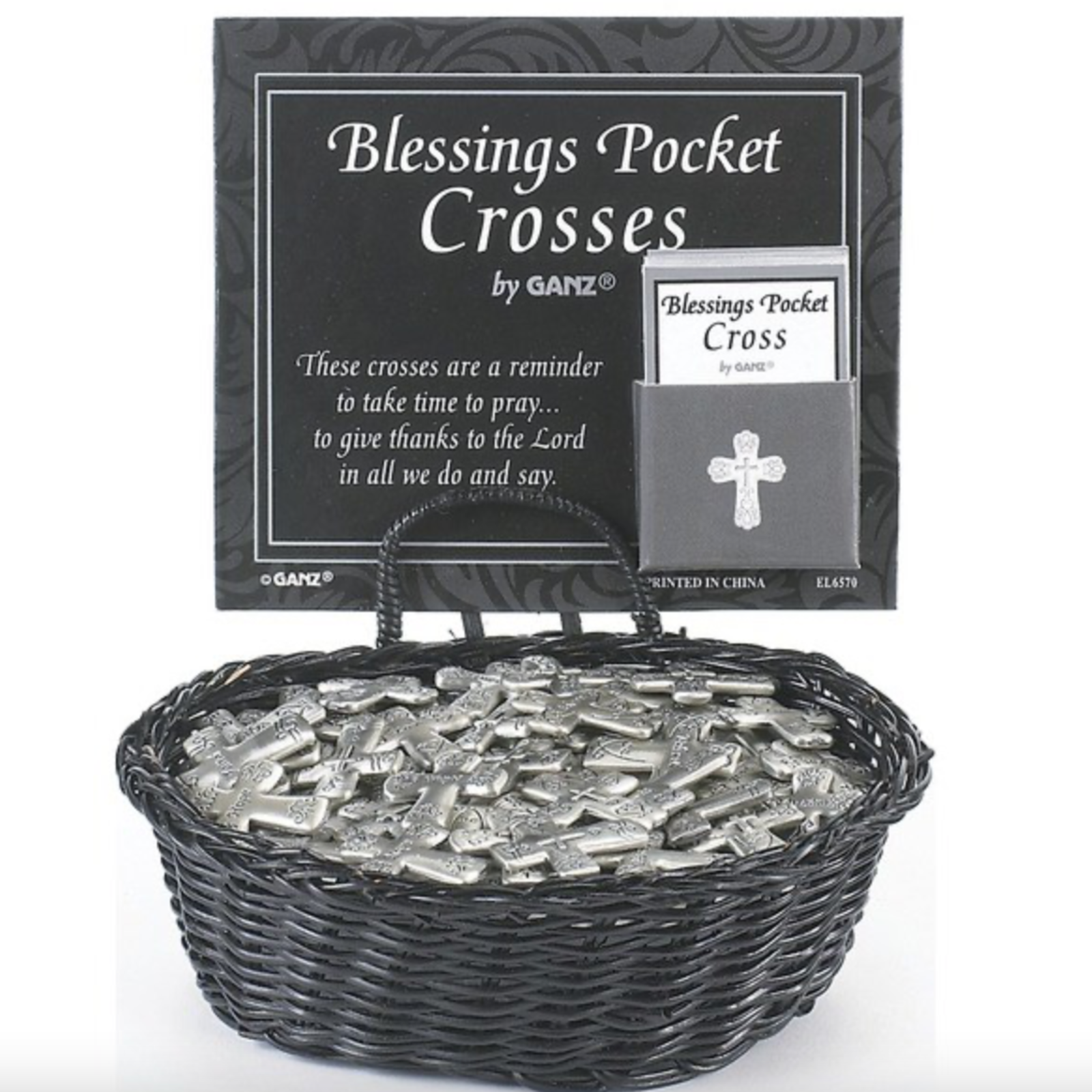 Ganz Blessings Pocket Cross Charm (1) EL6570 loading=