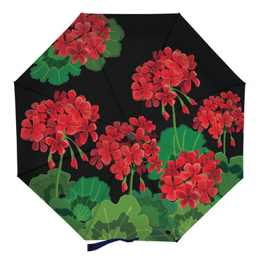 Evergreen Enterprises Geranium Welcome Compact Manual Umbrella   7UMB096