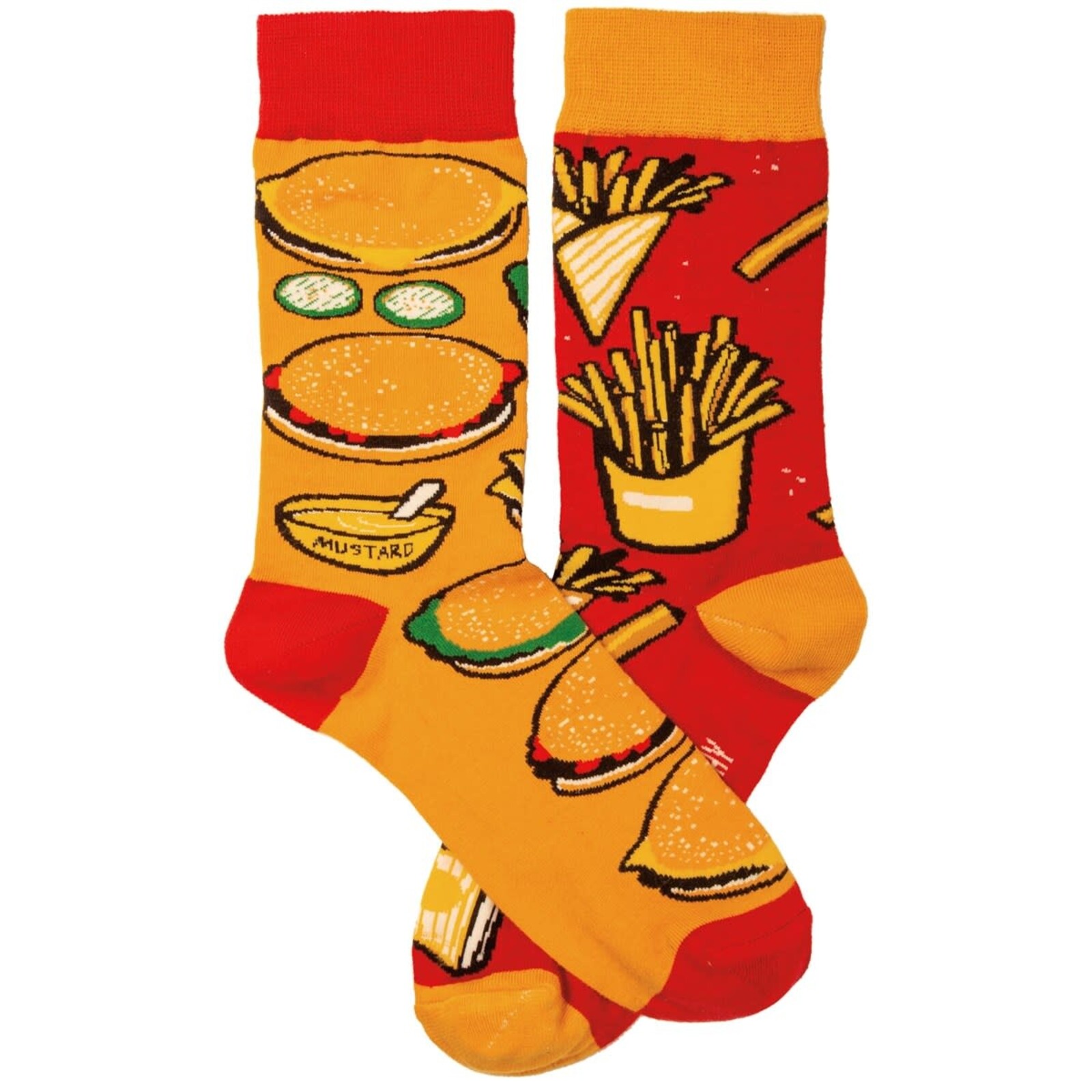 Primitives by Kathy Burgers And Fries Socks     107883 loading=