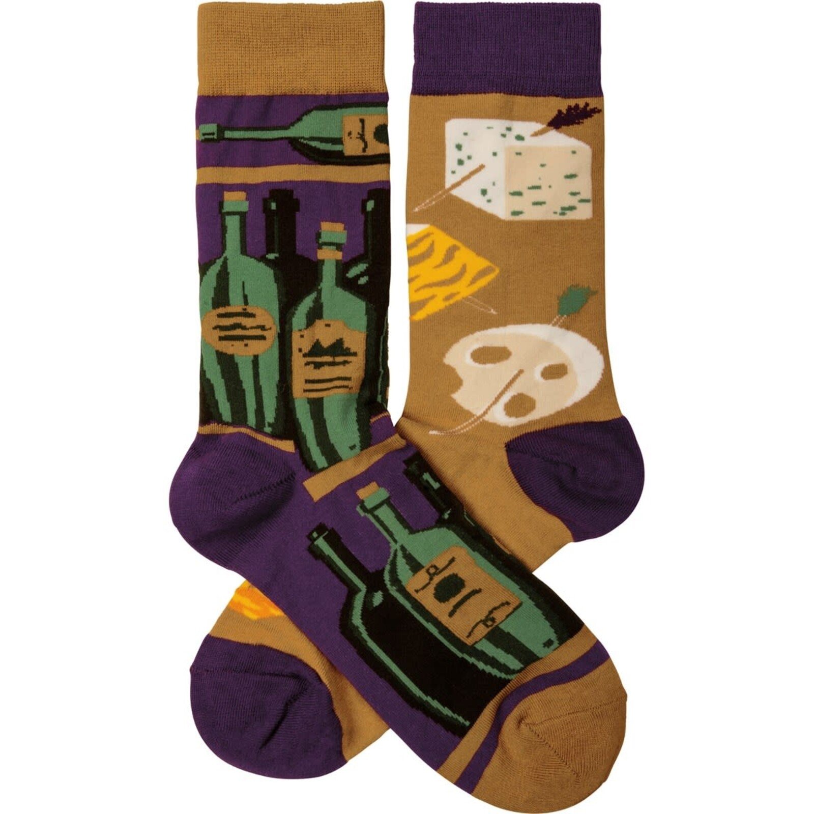 Primitives by Kathy Wine And Cheese Socks   108530 loading=
