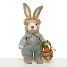 Meravic BUNNY FLOPSY WITH CARROT BASKET  B1074