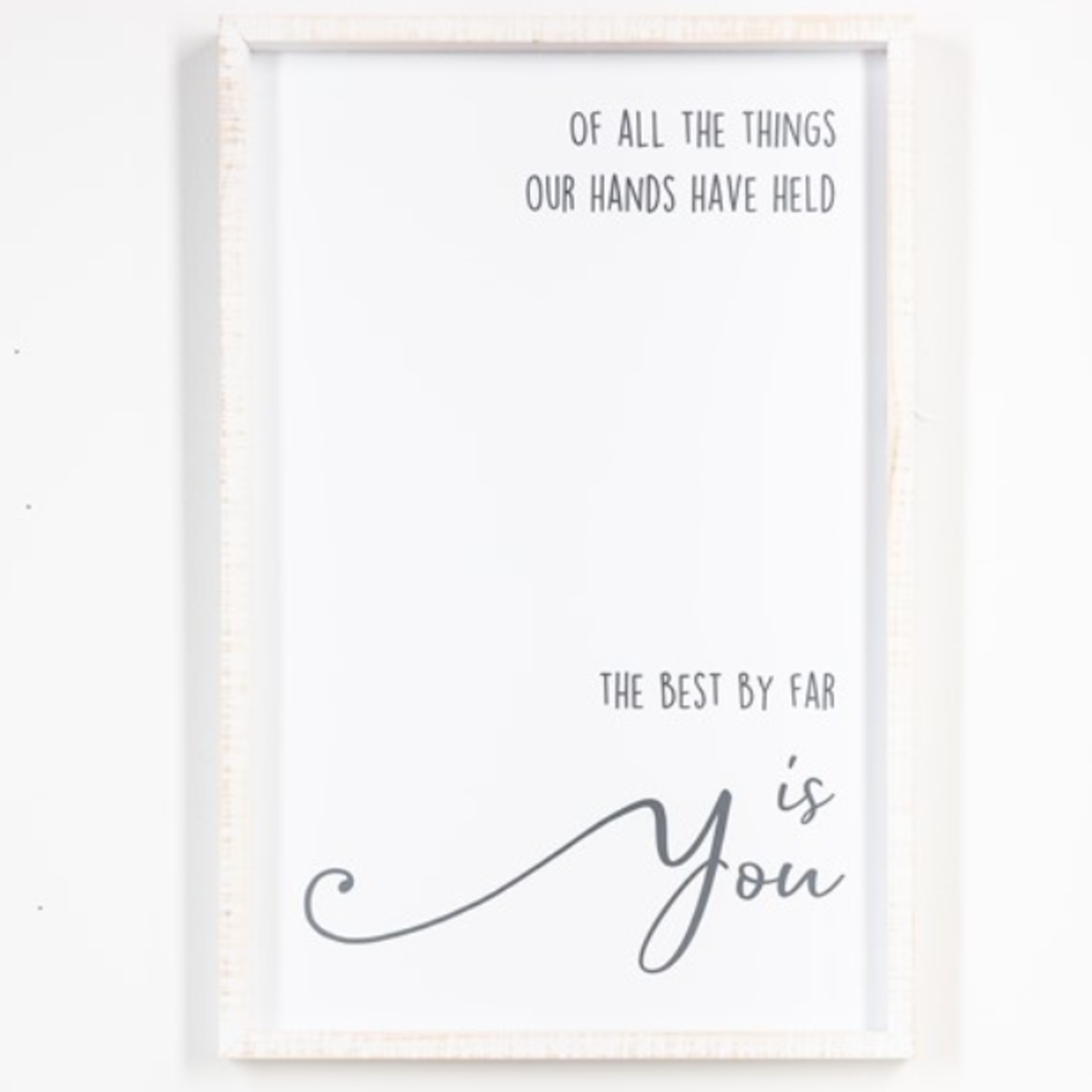 Haley Bush 16x24x1.25" Best is You Wall Décor   HBD1004 loading=