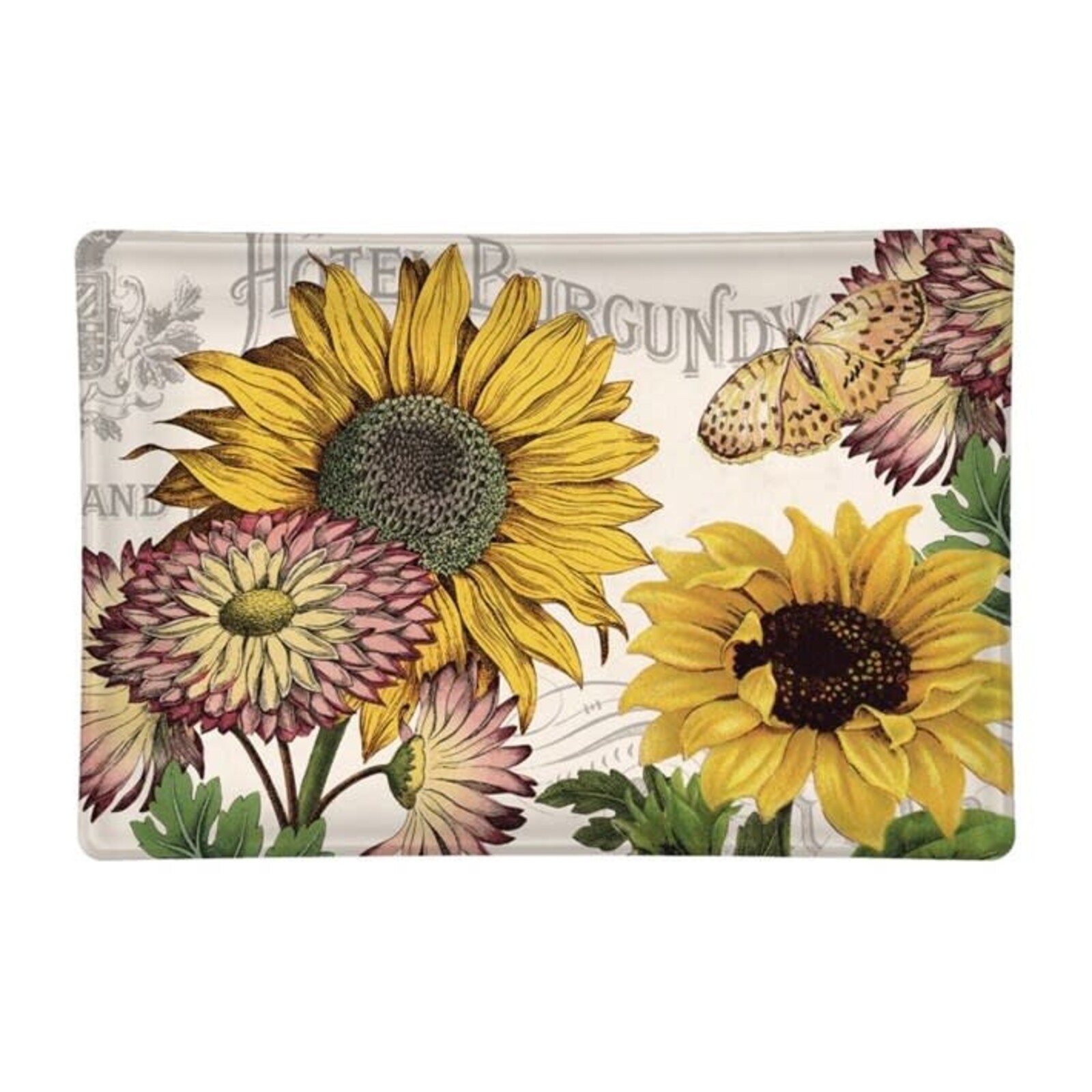 Michel Design Works Sunflower Glass Soap Dish  818350 loading=