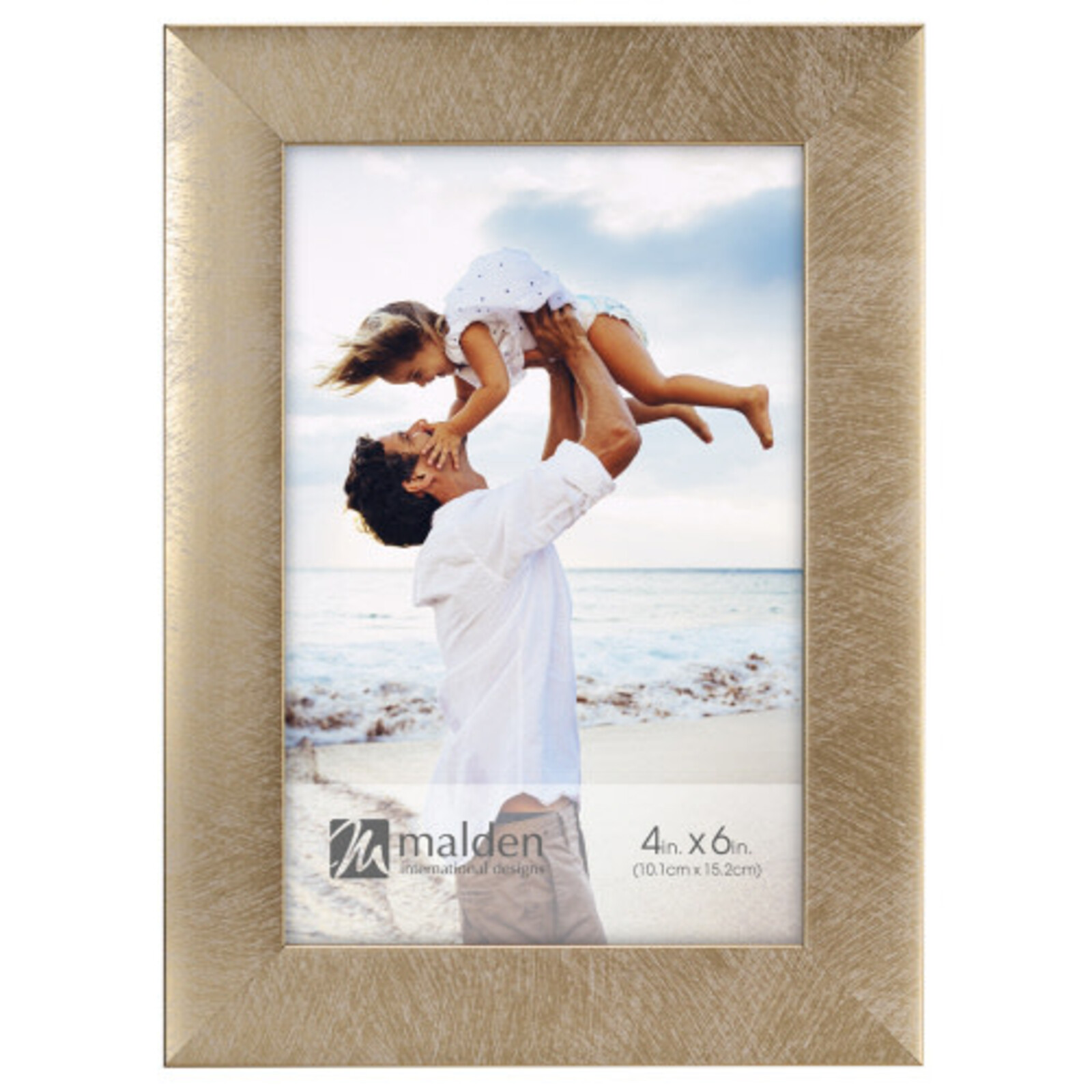 Malden International Linear - Metallic Gold 8X10  Frame   811-80 loading=